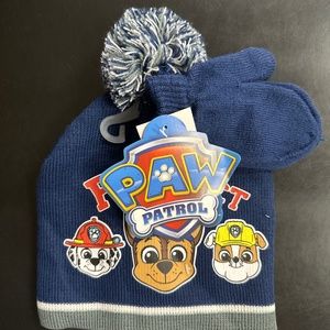 Paw patrol hat and gloves set